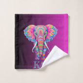 Boho Elephant - Conception personnalisée de Mandal (Gant de toilette)