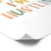 Boho Elke dag ben ik Hustlin Poster (Hoek)