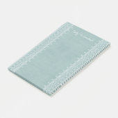 Boho Embroidery Tribal Pattern Post-its - Blauwgro Post-it® Notes (Schuin)
