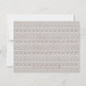 Boho Embroidery Tribal Pattern Stationery - Grey (Achterkant)