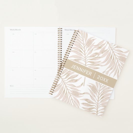 Boho en feuille de palme sèche moderne Script (Devant avec enveloppe)