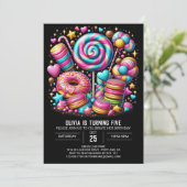Boho Enchanted Candyland Digital Birthday Kaart (Staand voorkant)