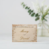 Boho Engagement Invitation Card (Debout devant)
