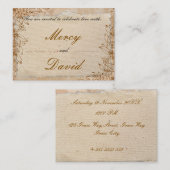 Boho Engagement Invitation Card (Devant / Derrière)