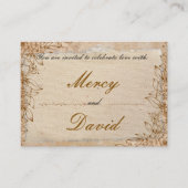 Boho Engagement Invitation Card (Devant)