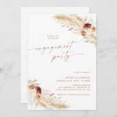 Boho Engagement Partie Invitation Couples Douche I (Devant / Derrière)