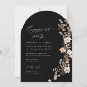 Boho Engagement Party Wildflower Invitation Kaart (Voorkant)