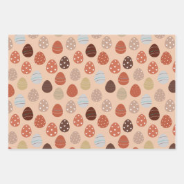 Boho esthetisch paasthema inpakpapier vel