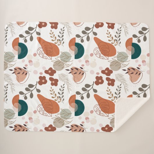 BOHO esthetisch patroon A10 Sherpa Deken (Voorkant (horizontaal))