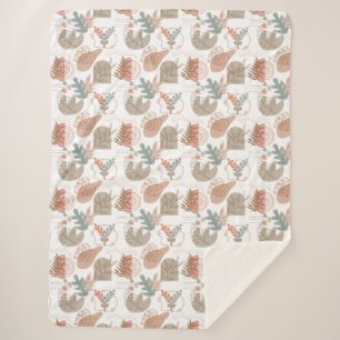 BOHO esthetisch patroon A11 Sherpa Deken