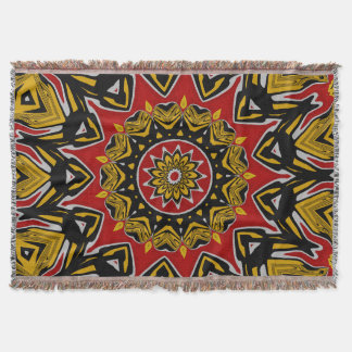 Boho Etnisch Geïnspireerde Mozaïek Mandala Kunst Deken