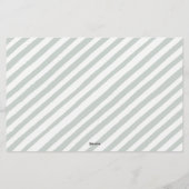 Boho eucalyptus baby shower voorspellen papierware briefpapier (Achterkant)