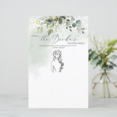 Boho eucalyptus feuilles Guess La robe de mariée (Debout devant)