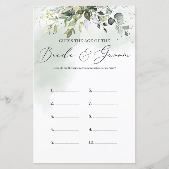 Boho Eucalyptus foliage raadt het leeftijdsfotospe (Voorkant)