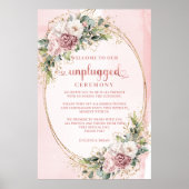 Boho Eucalyptus Greenery Unplugged Wedding Poster (Devant)