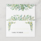 Boho Eucalyptus Groene Zomer Bruiloft (Buitenkant ongevouwen)