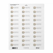 Boho Eucalyptus & Pampas Return Address Label (Full Sheet)