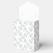 Boho Eucalyptus Pattern Dusty Blue Wedding Bedankdoosjes (Geopend)