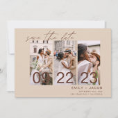 Boho Faire-Part 3 Photos Terracotta (Devant)