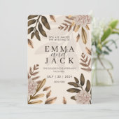 Boho Faire-part de mariage (Debout devant)