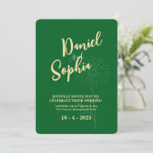 Boho faire-part de mariage (Debout devant)
