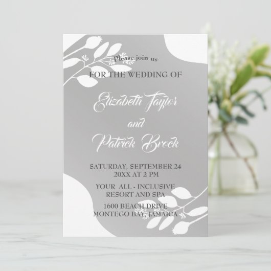 Boho Faire-part de mariage (Debout devant)