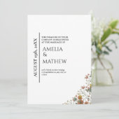 Boho Faire-part de mariage (Debout devant)