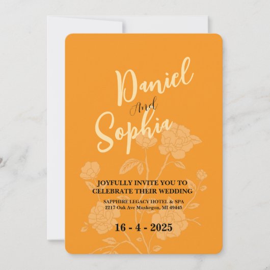 Boho faire-part de mariage (Devant)