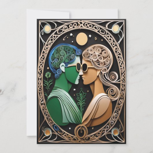 Boho Faire-part de mariage (Devant)