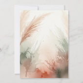 Boho Faire-part de mariage aquarelle avec diamant (Dos)