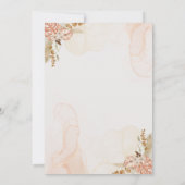 Boho Faire-part de mariage - Élégant Rustique Flor (Dos)