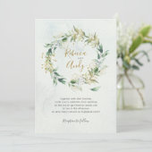 Boho faire-part de mariage, mariage de verdure boi (Debout devant)