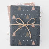 Boho Falalala-kerstboomwerkbladen Inpakpapier Vel (In situ)