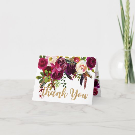 Boho Fall Bouquet Floral Merci (Devant)