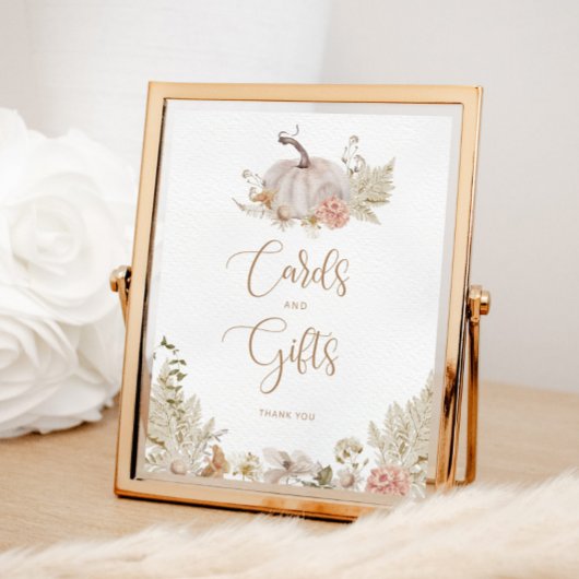 Boho fall Cartes florales citrouilles et affiche d