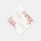 Boho Fall Floral Pumpkin Bridal Shower Servet (Hoek)