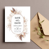 Boho Fall Flowers Wedding Enregistrer La Carte Dat