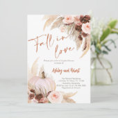 Boho Fall in Love Bridal Shower Invitation (Debout devant)
