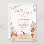 Boho Fall in Love Bridal Shower Invitation (Devant)