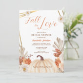 Boho Fall in Love Bridal Shower Invitation (Debout devant)