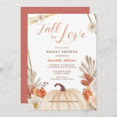Boho Fall in Love Bridal Shower Invitation (Devant / Derrière)