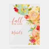 Boho Fall in love fleoral bienvenue nuptiale douch (Recto)