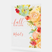 Boho Fall in love fleoral bienvenue nuptiale douch (Angle)