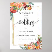 Boho Fall marigold cadre or accueil affiche (Devant)