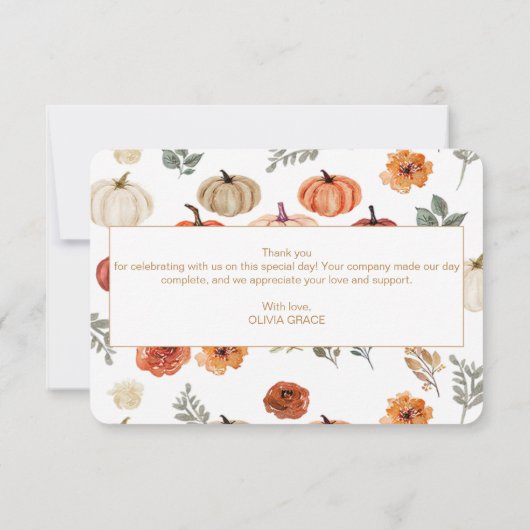 Boho Fall Pumpkin Merci (Dos)