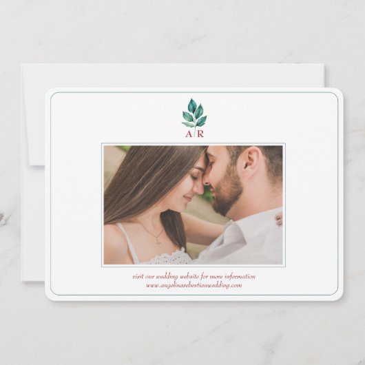 Boho Fall Wedding Save the Date Kaart (Achterkant)