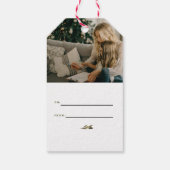  Boho Familie Kerst Waterverf Cadeaulabel (Achterkant)
