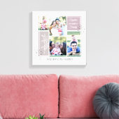 Boho FAMILY Photo Collage Script Modern Quote Canvas Afdruk (Insitu (Woonkamer))