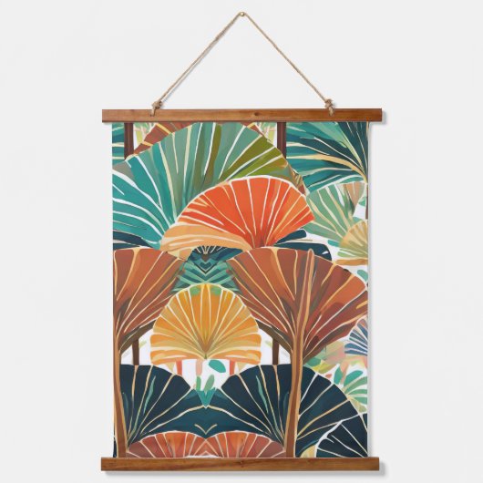 Boho Fan palm Hangend Wandkleed (Voorkant 3)