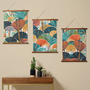 Boho Fan palm Hangend Wandkleed